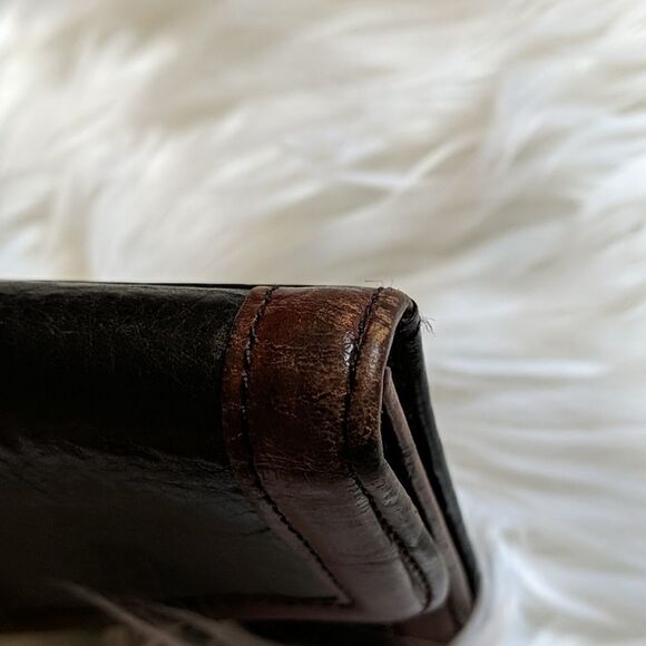 Brighton black & brown leather wallet silver hardware - Picture 6 of 11
